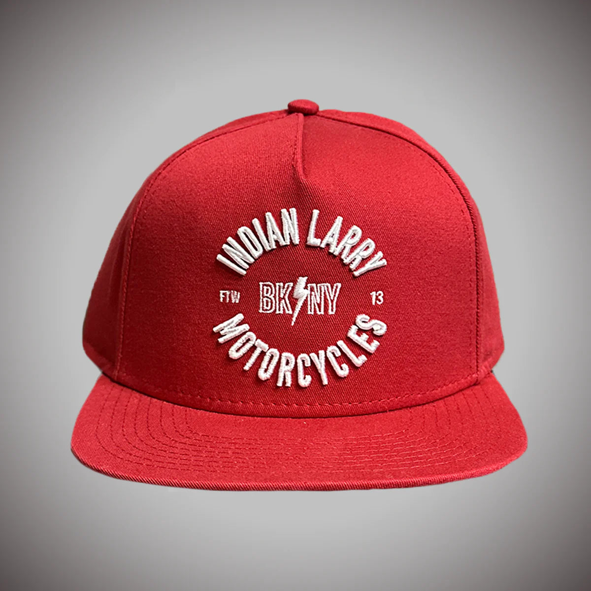 Indian Larry BK/NY Hat-Red &amp; White