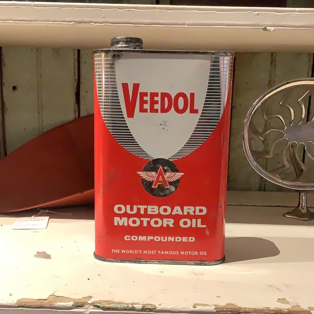 Veedol Outboard Motor Oil Can